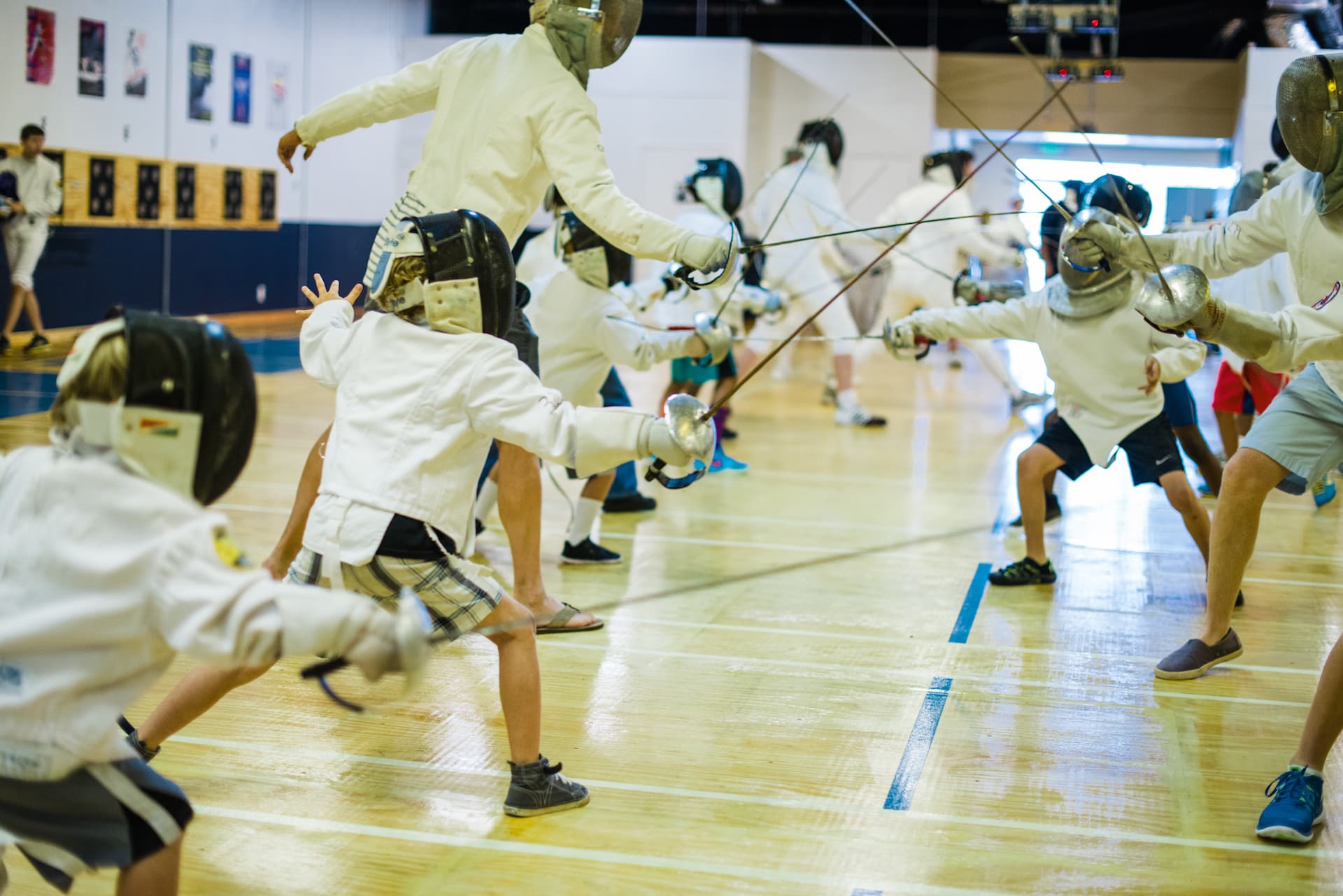 A BFA coach leading a group drill